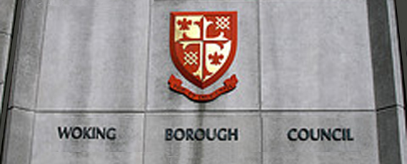 Woking Borough Council<br />uses the coat of arms